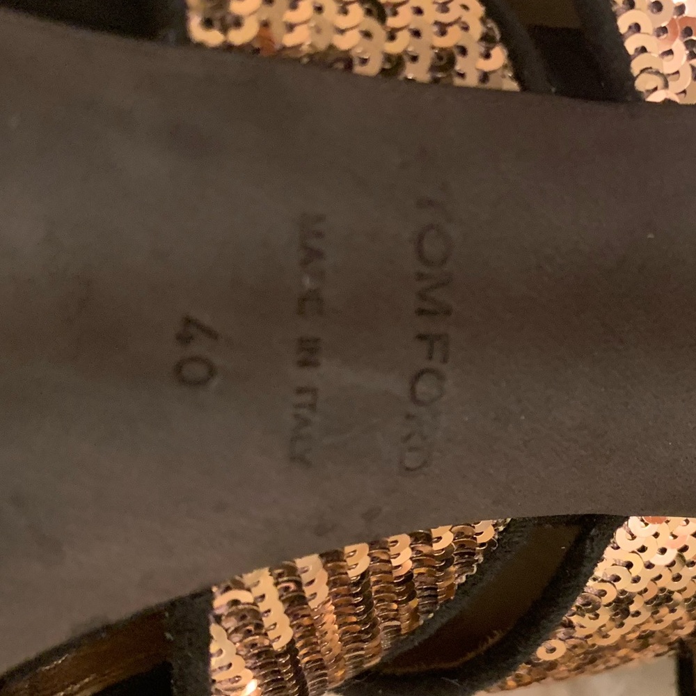 🔥🔥🔥TOM FORD Sandals Size 9 or 40 Europe runs really small like size 8 - Picture 15 of 16